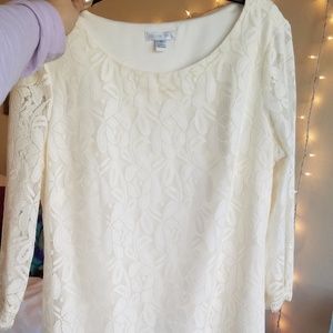 Creme Lace Dress